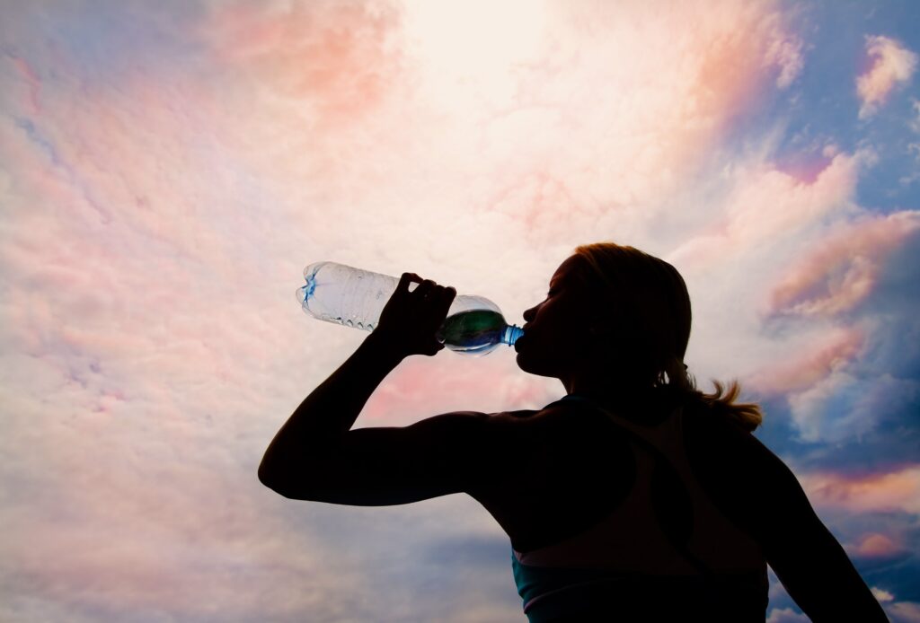 drinking water during and after exercise